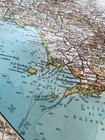 Vintage Map Central Italy From 1914   Antique And Vintage Map Rome  Naples And