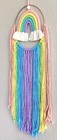 Vibrant Tassel Woven Moving Rainbow In Hoop Wall Hanging Nursery Children s Room