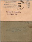 Ww1 Wwi 1918 Us Army Military Registration Cards Thomas H  Gemmill Red Lion Pa