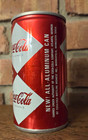 1960 s Coca-cola Diamond Design Aluminum Can  Excellent Condition 
