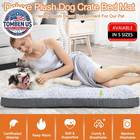 Deluxe Washable Dog Bed For Large Dogs Dog Crate Mat 35 Inch Comfy Fluffy Kennel