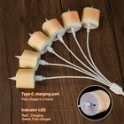 12pcs Rechargeable Led Votive Candles With 3d Wick Tealight Remote Timer Decor