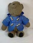 Rare Vintage Paddington Bear Plush 17    Stitched Eyes   Nose W Blue Hooded Coat
