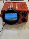 Vtg Sony Transistor Tv Receiver Tv-511 Orange Retro Television Nostalgia