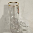 Becks Beer Boot Glass Product Of Germany With Gold Trim Novelty Barware