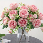 4pcs Silk Peonies Artificial Flowers 36 Heads Peony Bouquet Home Wedding Decor