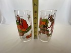 Set Of 2 Vintage Disney  lady And The Trump  Pepsi Collector Series Glasses