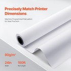 24  X 150  Wide Format Paper Plotter Paper Cad Bond Roll For Wide Format Printer