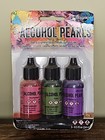 Ranger Tim Holtz Alcohol Inks 3pc   pearls  3pc    Craftsmart 12pc Resin Inks