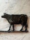 Antique Double Sided Cow With Arrow Weathervane Lightening Rod Farming Cowboy