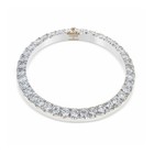 Real Moissanite Studded Stainless Steel 41mm Date Just Watch Bezel 7 Pointer