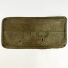 Rare Post 1945 Mountable Canvas Satchel Tool Bag Od Us Army Marines Jeep Lenzip
