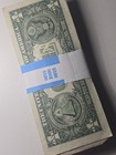 1 Pack   100  Regular Circulated Bank Strap Of One Dollar Bills U s  Cash