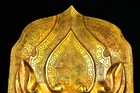 19 6  Ancient Times Warring States Bronze Gilding Hand Carving Beast Shield 01