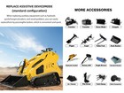 Free Shipping  Usa Stock Gasoline 13 5hp  Skid Steer Loader Track Farm Hydraulic