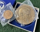 President Ronald Reagan Treasury Bureau Of Us Mint 3  Bronze Medal Complete Set