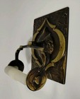 Amerock Carriage Toilet Paper Holder Brass Tone Ornate Design 1970   s Wall Mount 