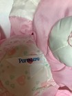 Euc  Vtg 1994 Fisher Price puffalump pink Baby Teddy Bear Plush W rattle Inside