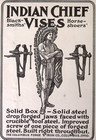 1914 Indian Chief Vises Horseshoers Columbus Forge   Iron Co 6 75 h Print Ad