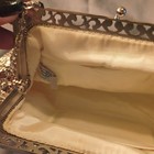 Whiting   Davis Silver-tone Metal Mesh Evening Bag Purse For Women