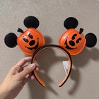 Disney Parks Halloween Pumpkin Jack-o -lantern Mickey Mouse Ears Headband 2024