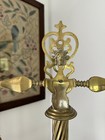 Vintage Large 22 5    Brass Marble Scale Of Justice Balance Lawyer Office Italy