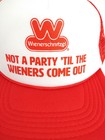 New Wienerschnitzel  not A Party  til The Wieners Come Out  Trucker Cap Hat Red