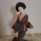 Vintage Japanese Geisha Doll Yoshitoku Co  Silk Kimono