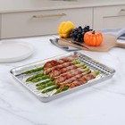 Quarter Sheet With Rack  1 Pan   1 Rack   9x13 Stainless Steel Baking Pan With W