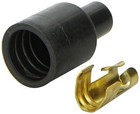 Ton s 7-8mm Silicone Distributor Boot Terminal Kit Straight Black Female Socket