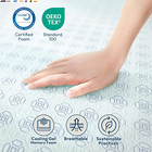 8    Queen Mattress     Cooling Gel Memory Foam  Medium Firm Support  Breathable   P
