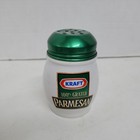 Kraft 100 Percent Grated Parmesan Cheese Ceramic Shaker Green Metal Lid W  Paper