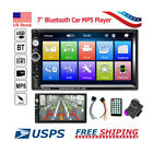 7  Double 2 Din Car Mp5 Player Bluetooth Touch Screen Stereo Radio Mirror Link