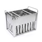 40pcs Stainless Steel Molds Ice Lolly Popsicle Ice Cream Stick Holder Commercial