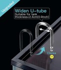 Aquarium Glass Co2 Diffuser Atomizer With U Premium Version  and U Tube  