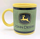 John Deere Classic Logo 12oz Coffee Mug Green Yellow Black Enesco 100889
