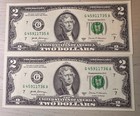 2017a  2 Consecutive Pair   1935f 1957  1 Silver Certificates Blue Seal