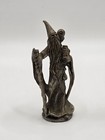 2pc Fantasy Wizard Figurine Set - 2 Wizard Statues  One Holding Crystal Ball