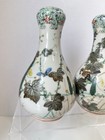 A Pair Antique Chinese Pastel Porcelain Hand Painted Exquisite Vases7    Tall W1