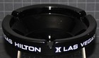 Hilton Ashtray Casino Hotel Las Vegas Black Glass Advertising Souvenir V 1970s