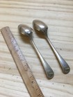 Pair Of Vintage antique Uk Sterling Silver Spoons W  Lion   Anchor Marks 6 l