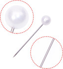 100pcs Sewing Pins For Fabric Straight Pins With Faux Pearl Heads For Quilting S