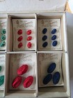 Edwardian Hand Made Silk Cord Button Lot W Original Display Case Made In Germany