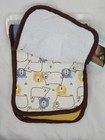 Baby Burp Cloth Bib Gear 3 Pc Baby Boy Elephant Terry Cloth Set Unisex Towel