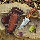 Handmade 1095 Steel Cowboy Hunting Knife With Leather Sheath  Skinner Knife