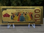 Gold-  100 Dollar Bill - Disney Princess Pocahontas Disney Collectible Note