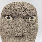 Spirit Mask Alaskan Inuit Fossilized Whale Hand Carved Native Art Vintage
