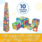 Stacking Cubes Toy 10 Pcs Educational Blocks For Toddlers