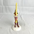 Dept 56 Mackenzie Childs Patience Brewster Krinkles Cresent Moon Candle Holder