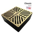 6 In  Premium Heavy Duty Square Paver Drain Grate Drainage Cover Made Usa